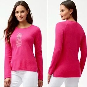 Tommy Bahama Pink soft Wool & Silk blend Crew Neck Sweater, size Large